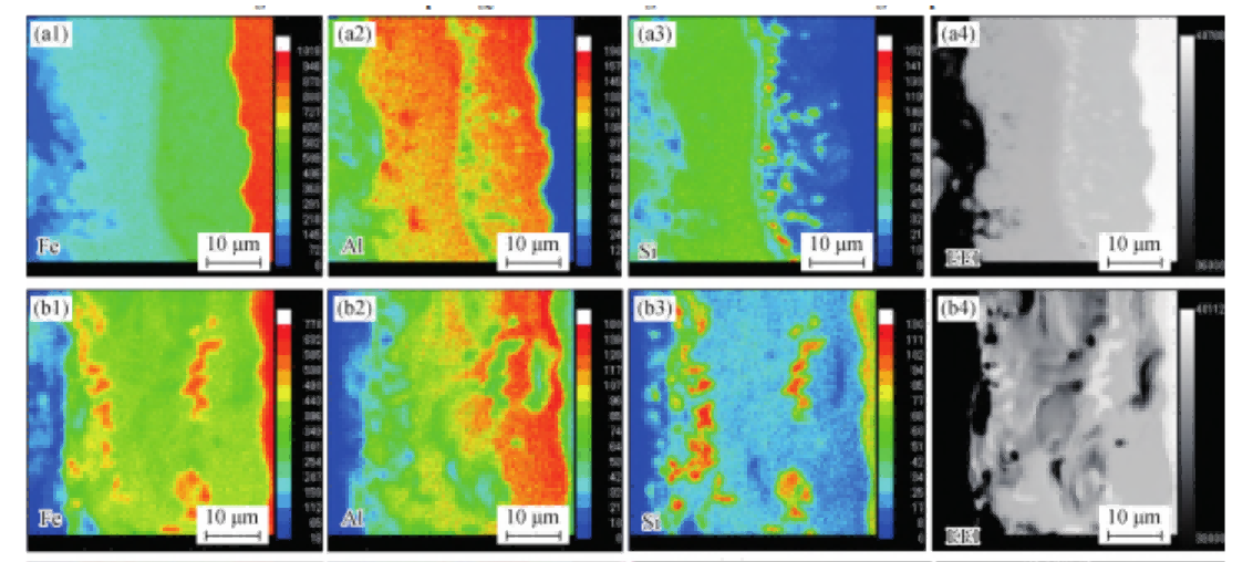 热冲压保温温度对 22MnB5钢 Al-Si镀层微观组织的影响